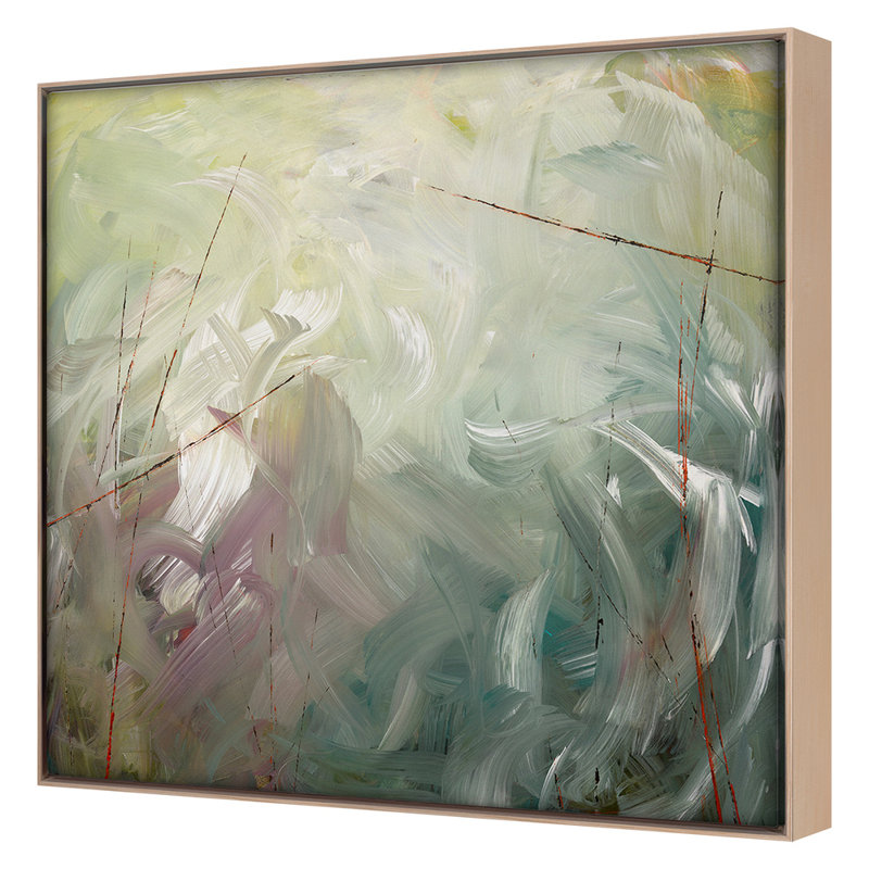 Morning Bird Print by Frenz, Lesley, 42" H x 42" W, Maple Framed