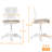 color Mid-Back Armless Mesh Padded Swivel Task Office Chair-1310091137