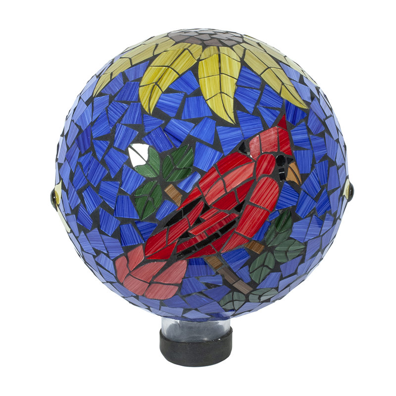 Boule réfléchissant cardinal mosaïque Chevonne