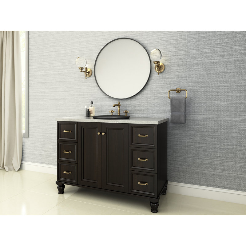Damask 1 - Light Armed Sconce, Moderne Brushed Gold