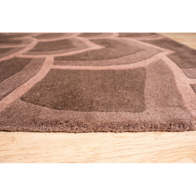 Versatile Kira Brown Hand Tufted Wool Transitional 5' x 8' Area Rug