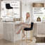 Besik Modern Bar Chairs Velvet Bar Stools Upholstered Counter Stools Set with Metal Frame for Kitchen,Dining Room -446052282