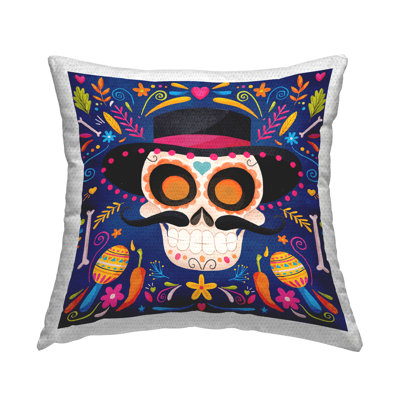 Floral Outdoor Throw Pillow