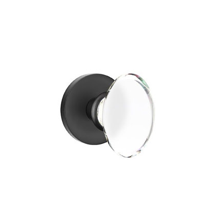 Passage Hampton Crystal Knob with Disk Rose