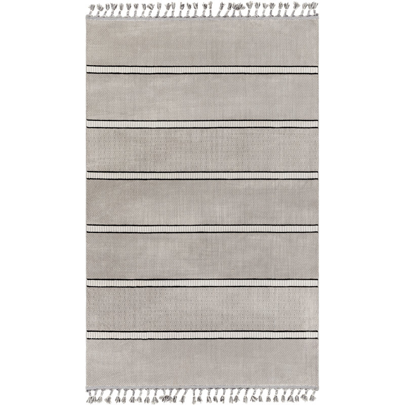 Tapis gris / noir Anfaniola, Rectangle 9 pi 2 po x 12 pi