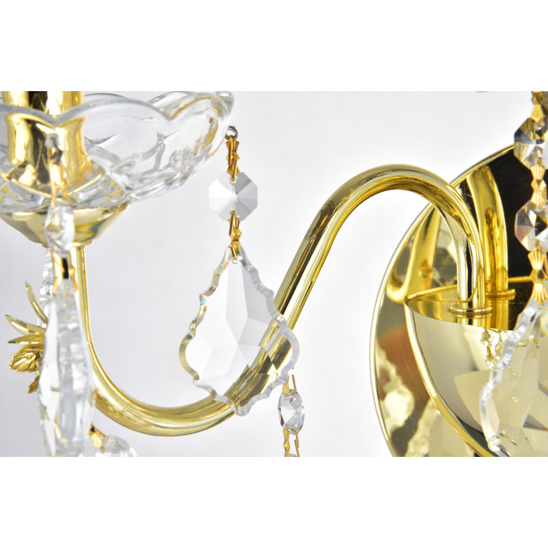Dagmar Candle Wall Light, Gold