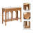 Ihsan 30'' H Wood Console Table