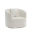 Chaise en chenille Odette Beige avec coussin Odette