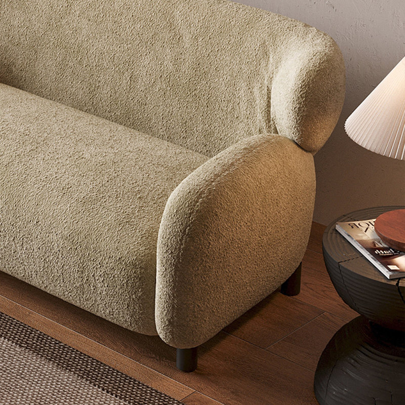 Retro small-sized cashmere velvet sofa, 29.13" H x 62.99" W x 35.04" D