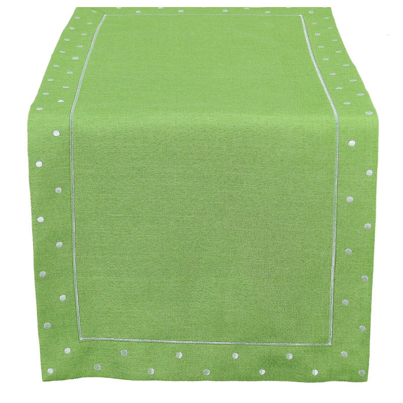 Chemin de table rectangulaire Breen, Vert