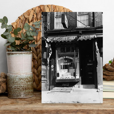 1930s PHARMACY STOREFRONT by H. Armstrong Roberts - Wrapped Canvas Print