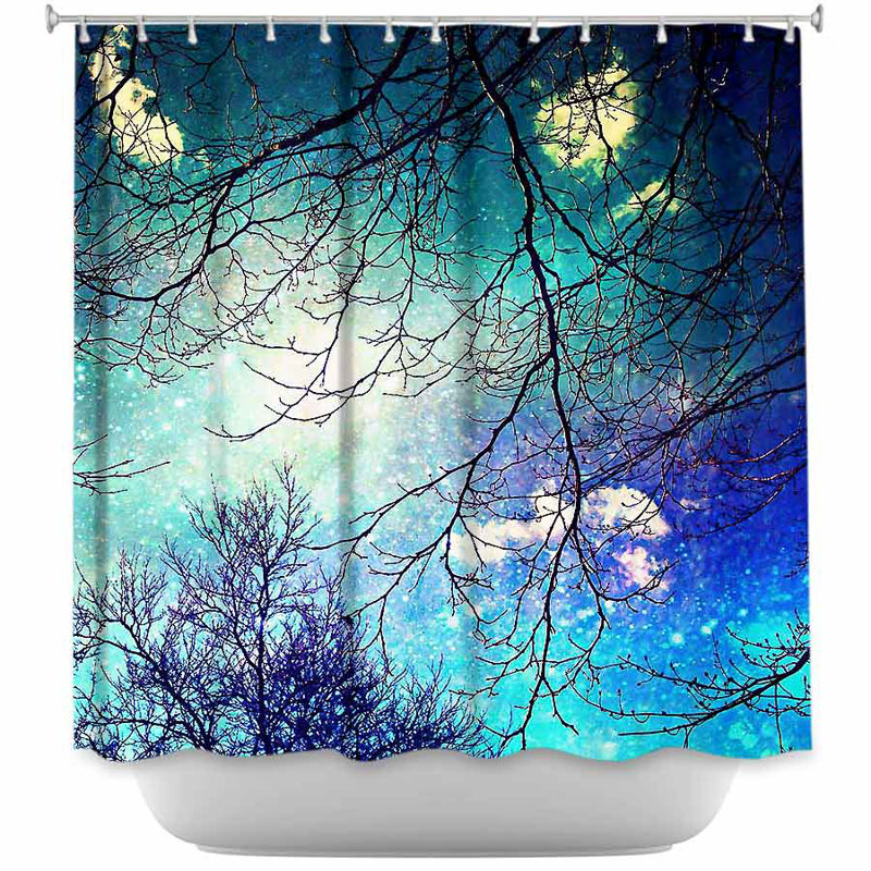 Rideau de douche simple night sky