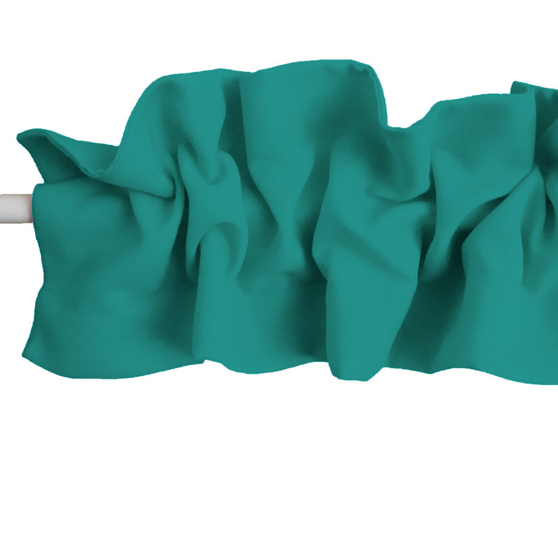 Window Valance, 144" W x 9" L, Green Teal