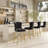 Velvet Counter Height Bar Stools with Metal Legs-46483395