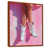 Toile avec cadre flottant brun
