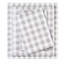 Ensemble de 4 très grand drap, flanelle 100% coton, imprimé à chevrons, drap confortable et plat, 2 taies d'oreiller ajustées, doux, lavable à la machine