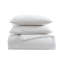 Ensemble d'édredon en coton texturé blanc Vera Vera-99296395