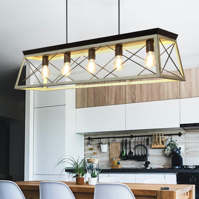 Anushan 5 - Light LED Kitchen Island Pendant