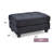 Sleek Contemporary Black Ottoman