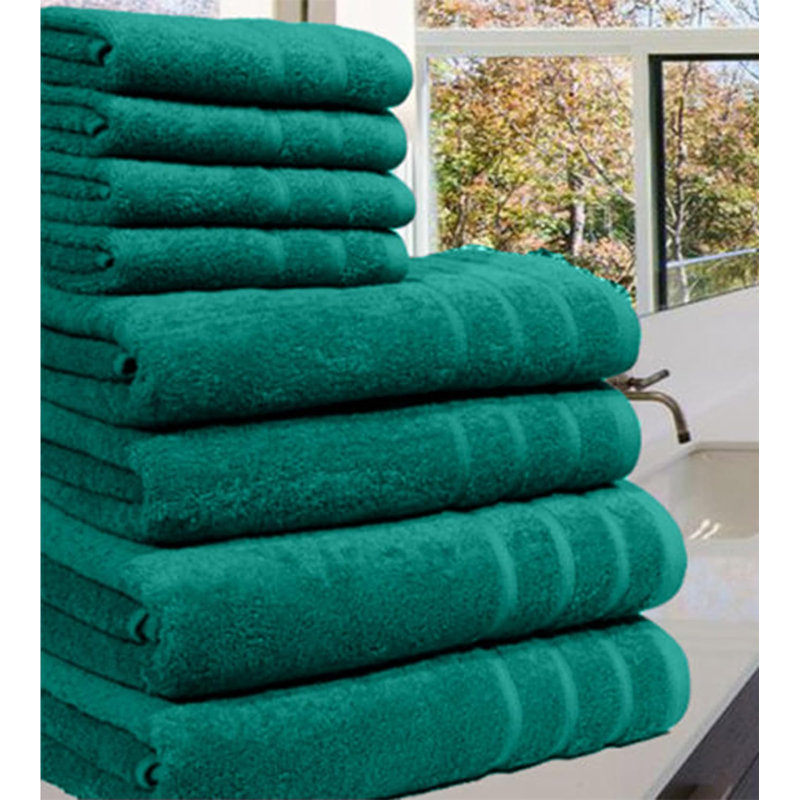 Nadem Luxury 8 Pcs Bale Set, Jade Green