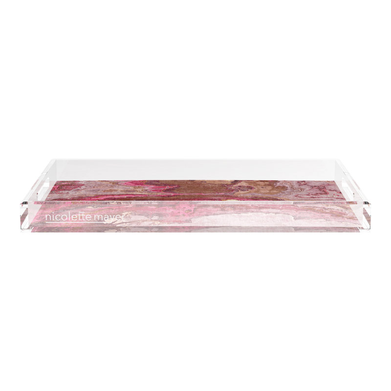 Plateau décoratif Agate Malachite, L 22,5 po x P 14,5 po x H 2 po, Malachite