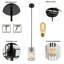 Luminaire suspendu 3 lumières Deiontae