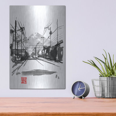 Fujiyishida 02' by Pechane, Metal Wall Art