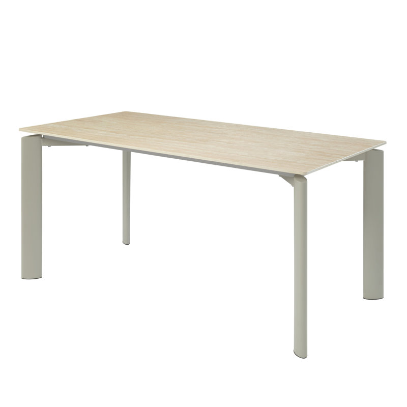 Table moderne en céramique grise pour les petites salles à manger