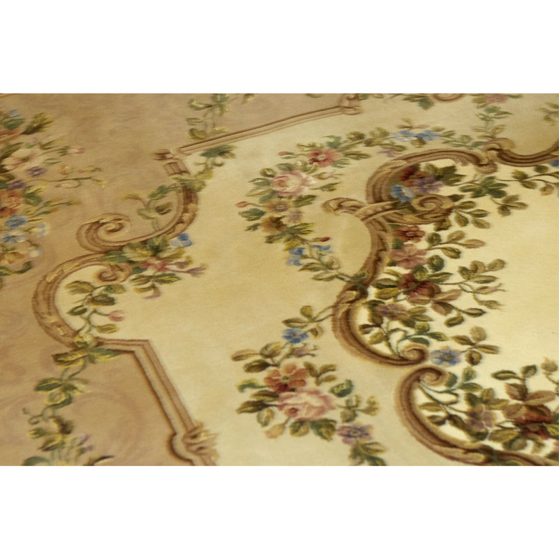 Handmade Silk and Wool Oriental Area Rug