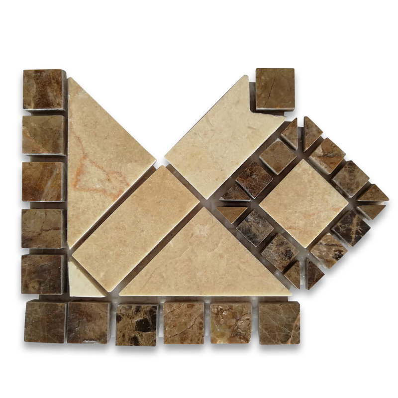 4 in. x 4 in. Marble Tile
