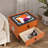 Smart Bedside Table with 2 Drawers, Bluetooth Speaker, Wireless Charging Station, USB Ports, LED Light and Fingerprint Lock, Modern Nightstand 19.70" W x 15.75" D x 18.11" H-1018907475