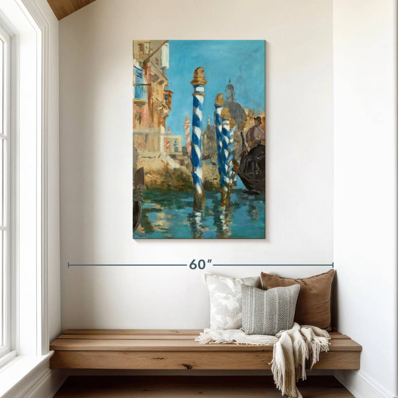Aime le Grand Canal 1874, H 45 po x l 30 po