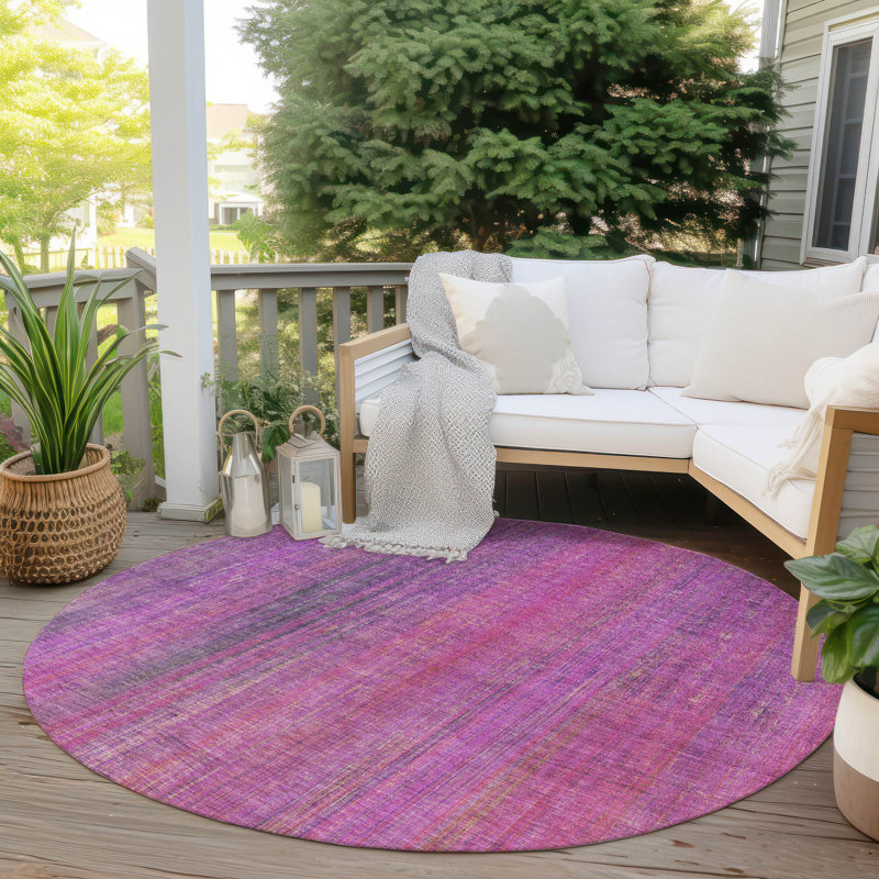 Tapis intérieur / extérieur Kinslee, Rond 8 pi