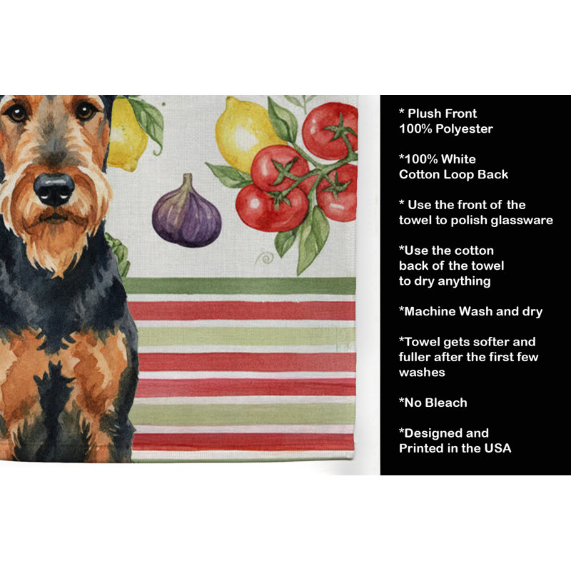Serviette de cuisine Airedale Terrier, Airedale Terrier