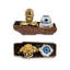 Ensemble de shaker en céramique Star Wars C-3po et R2-d2 avec plateau d'exposition