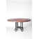 Curled Round Metal Base Dining Table