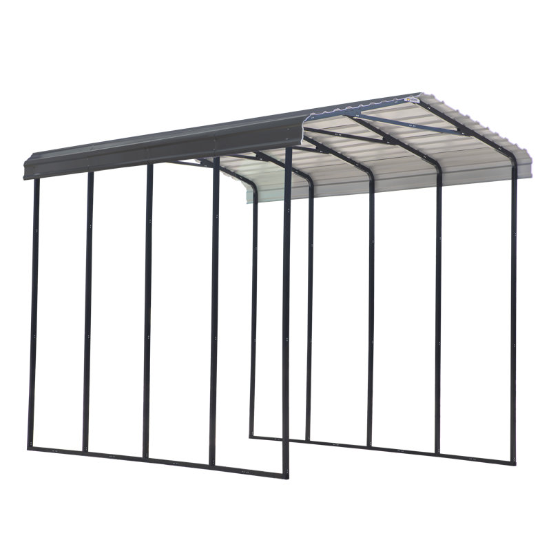 Galvanized Steel Rv Carport, 14X20X14, Charcoal