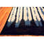 Tapis contemporain audacieux à motif abstrait de conception unique