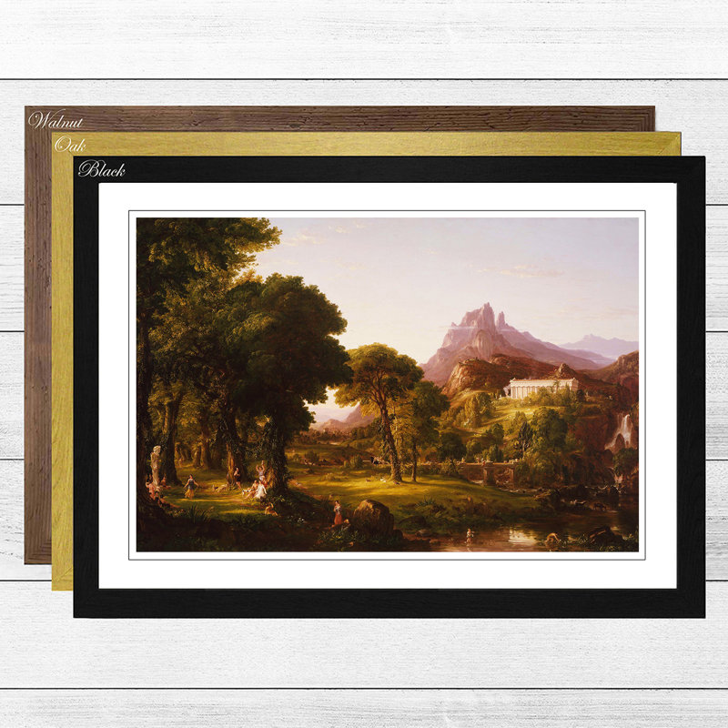 Thomas Cole - Single Picture Frame Print, Black