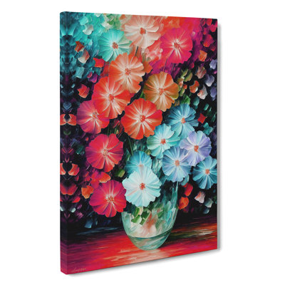 Flowers Within A Vase No.4 - Wrapped Canvas Print