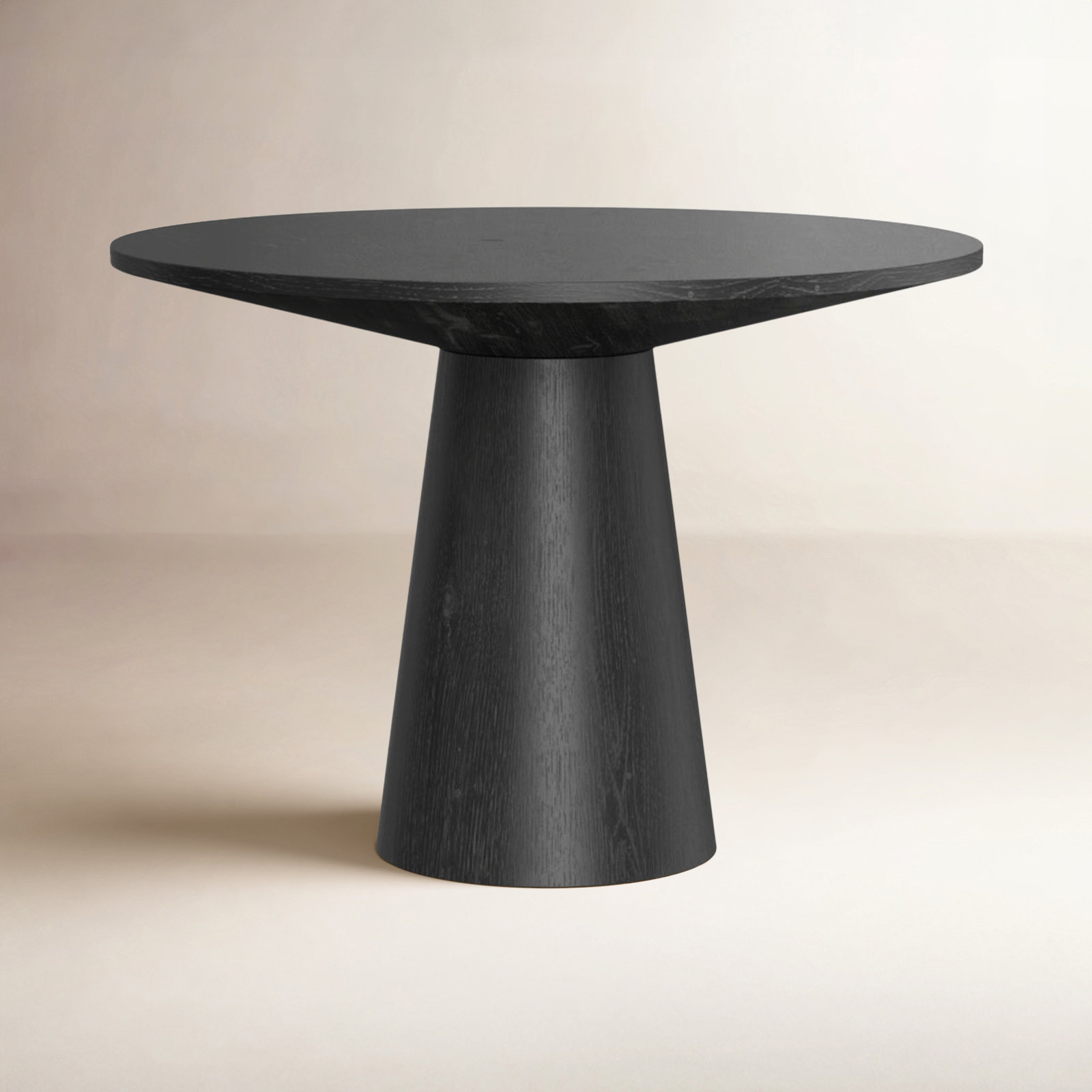 Astraea Single Coffee Table, 15.5" H x 22" L x 22" W, Black