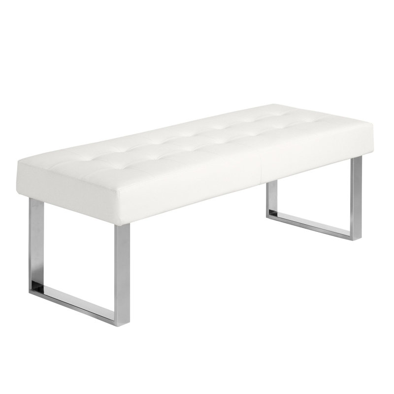 Faux Leather Upholstered Bench