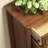 Nut-brown Solid Wood+Rattan Shoe Storage Bench