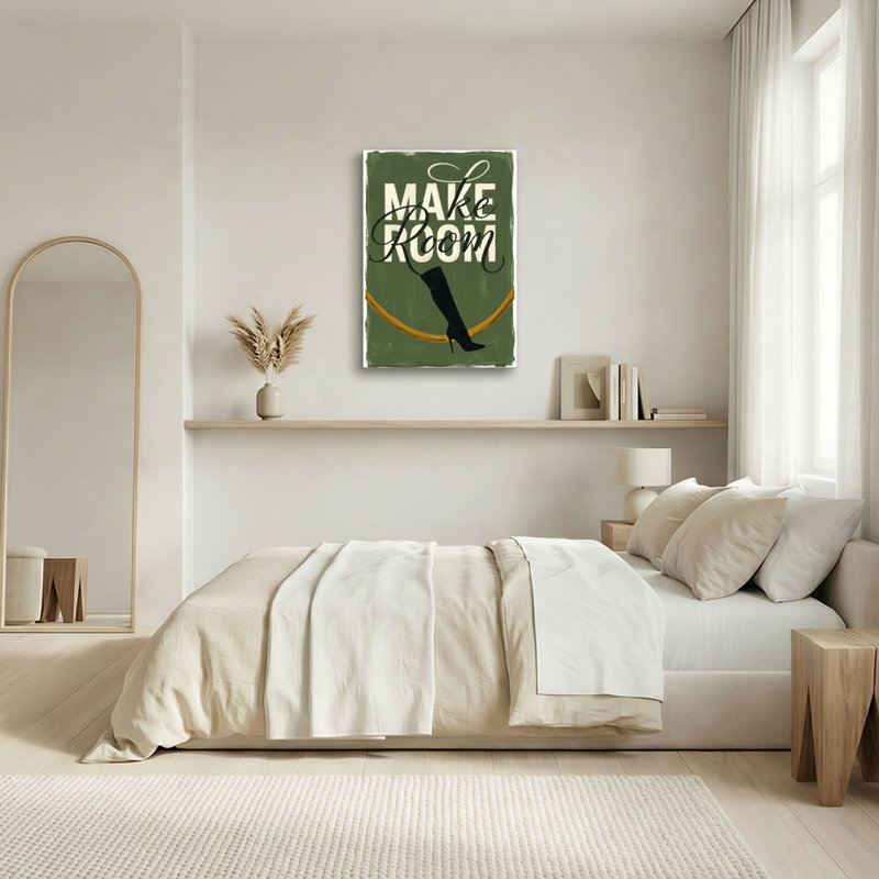 Ensemble de 1 toile murale Make Room, H 48 po x l 32 po, Toile tendue