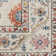 Gertmenian Crystal Print Cullen Ivory Cream Pink Multi Transitional Floral Border Washable Flat Pile Indoor Area Rug
