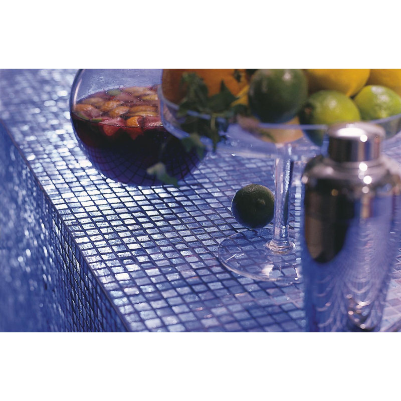 Tamarillo 5/8" x 5/8" Glimmer Glass Mosaic
