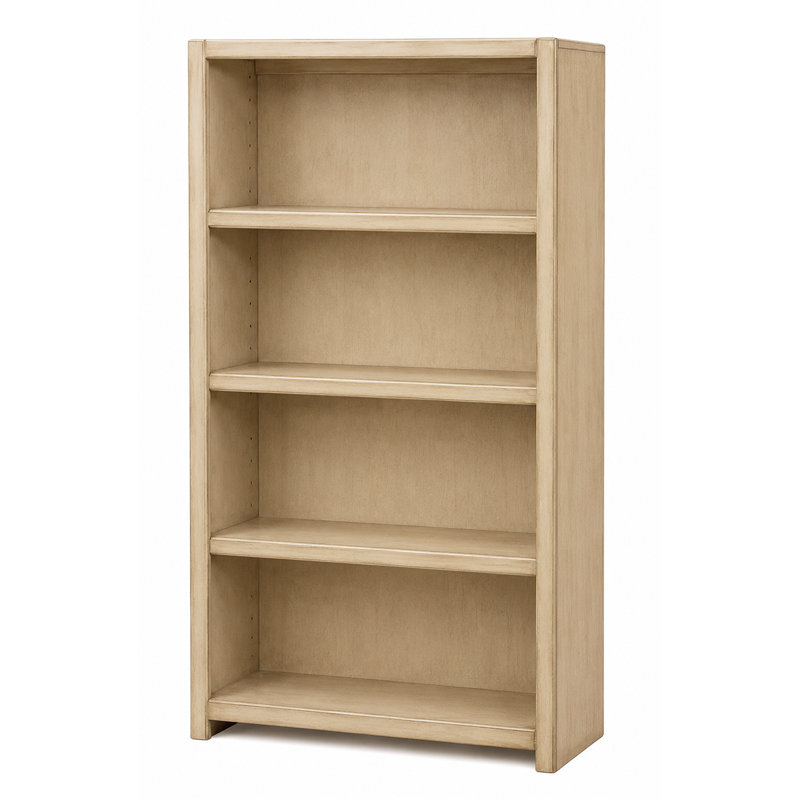 Bibliothèque standard mckaylah peuplier, Ivoire, (3 tablettes) H 60 po x l 32 po x P 13 po