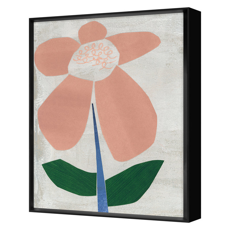 Flower Collage 7 par Renee Stramel - Photographie d'un seul cadre, Noir, H 30 po x l 24 po x P 1,75 po