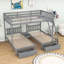 Lit double superposé double au-dessus de simple et double à 2 tiroirs-1075450437