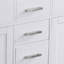 Ensemble de meuble-lavabo double 60 po en marbre blanc Carrera